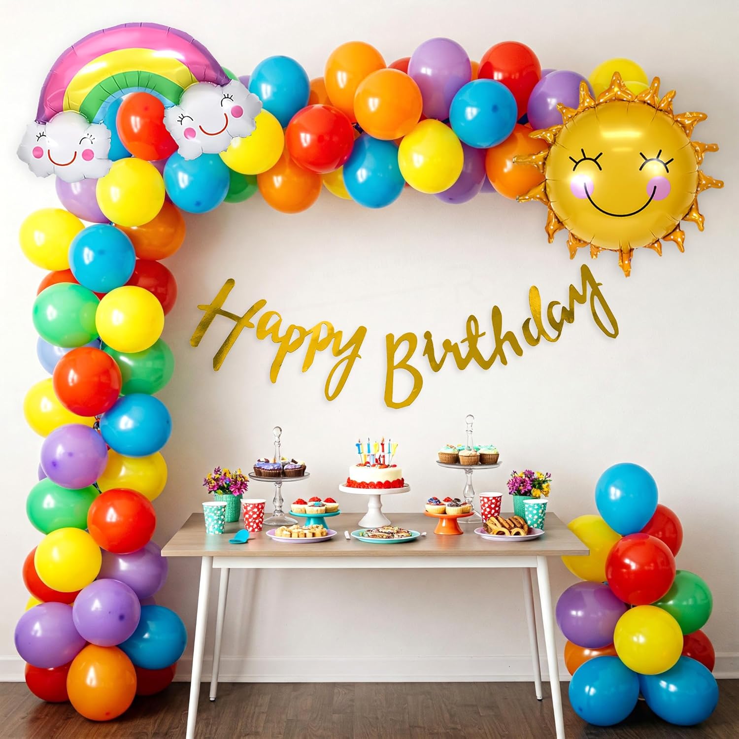 Multicolor Balloons Birthday Decoration