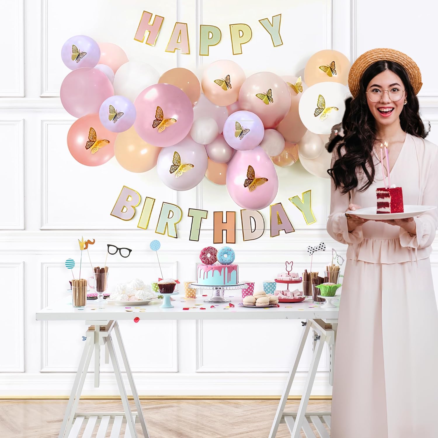 Pastel Balloons for Birthday Decoration