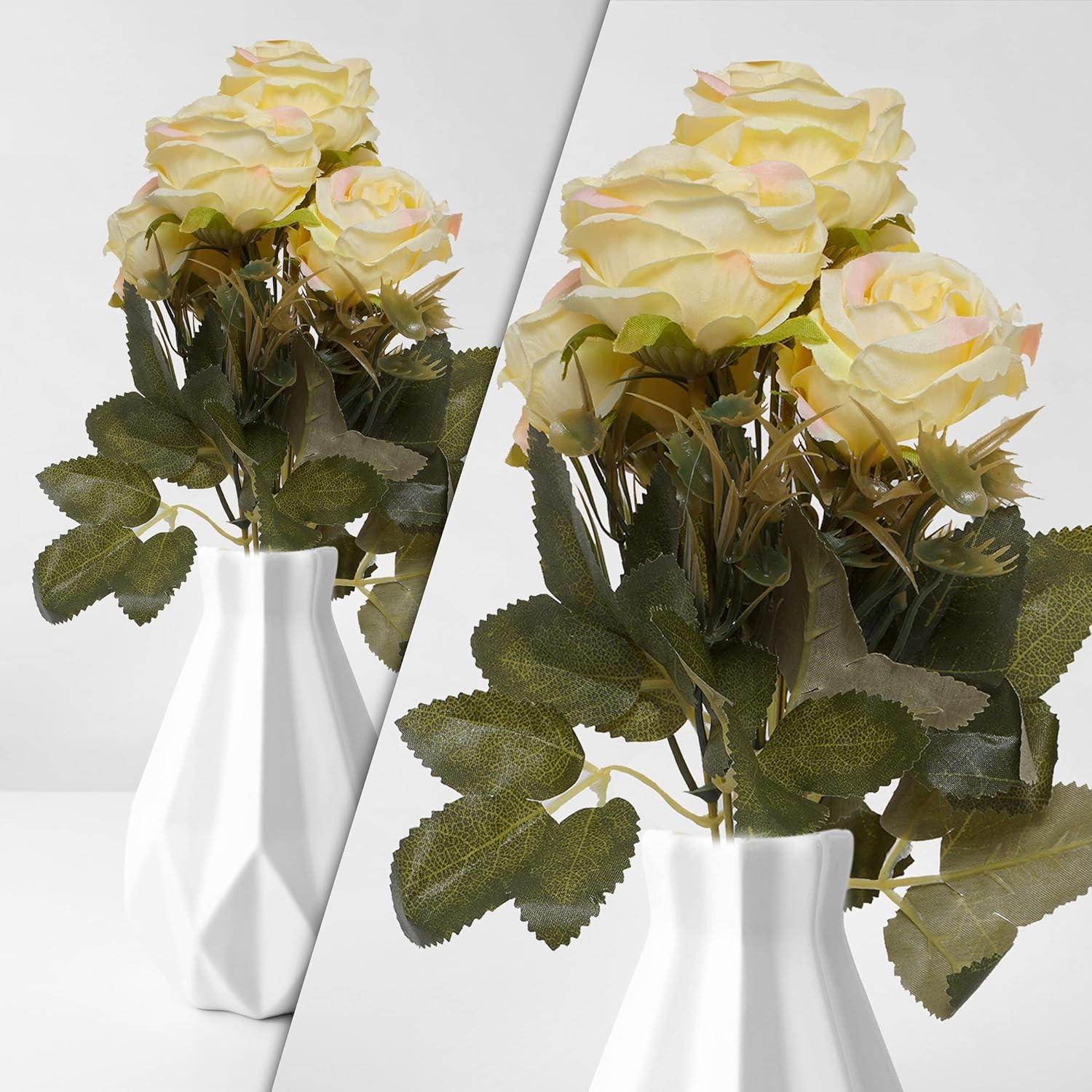 white roses