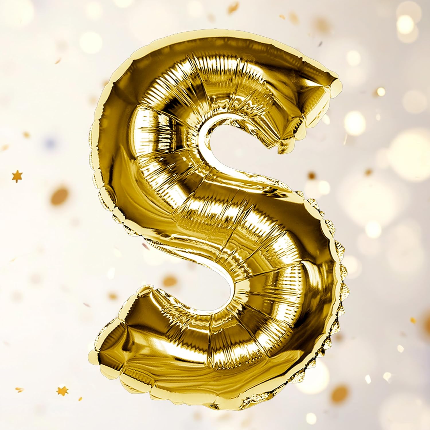 Gold S Letter Foil Balloon