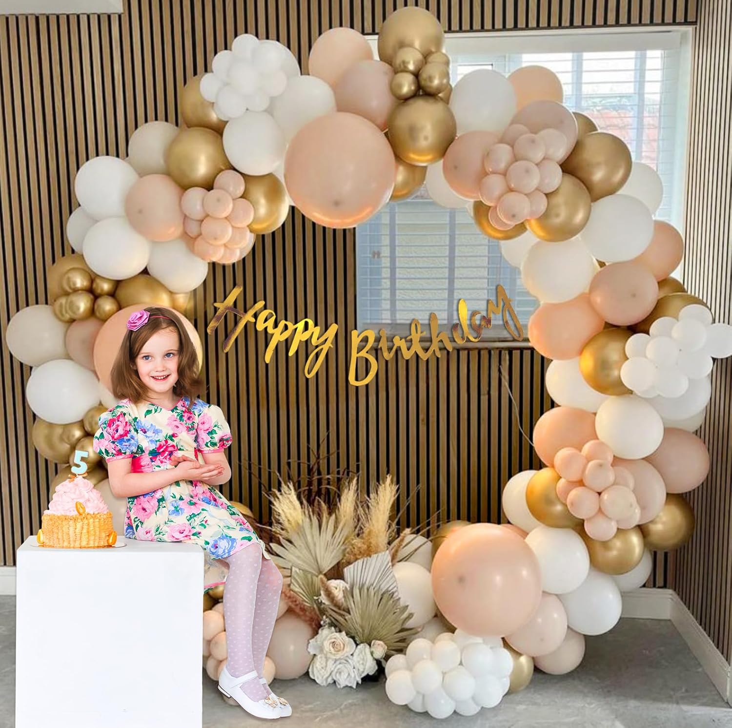 Peach Theme Birthday Decoration Kit