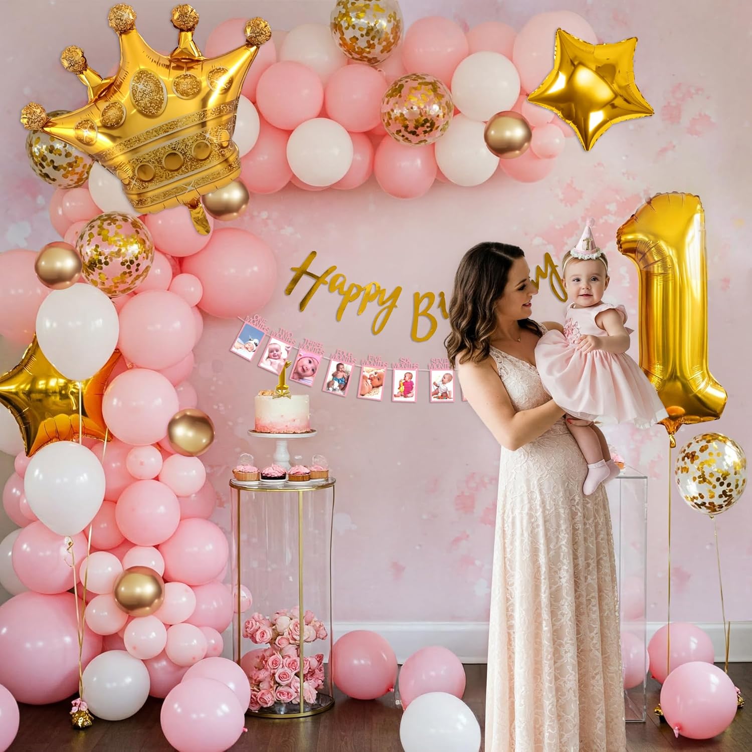 1st Birthday Decoration for Baby Girl
