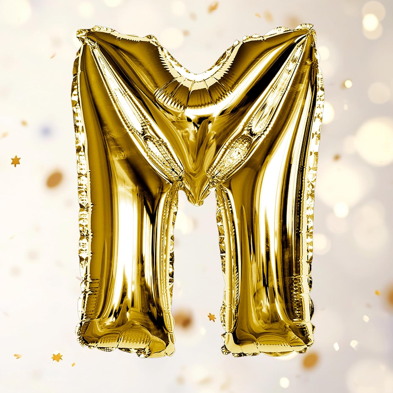 Gold M Letter Foil Balloon