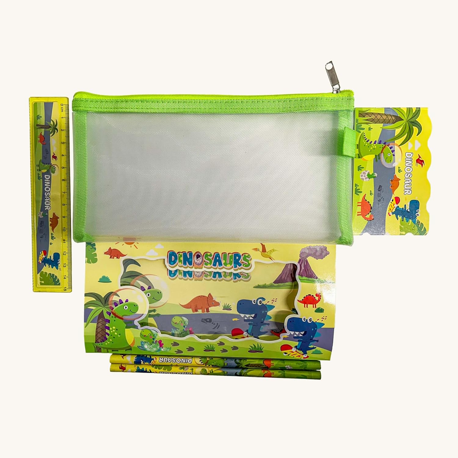 Dinosaurs Pencil Pouch 5 Pcs