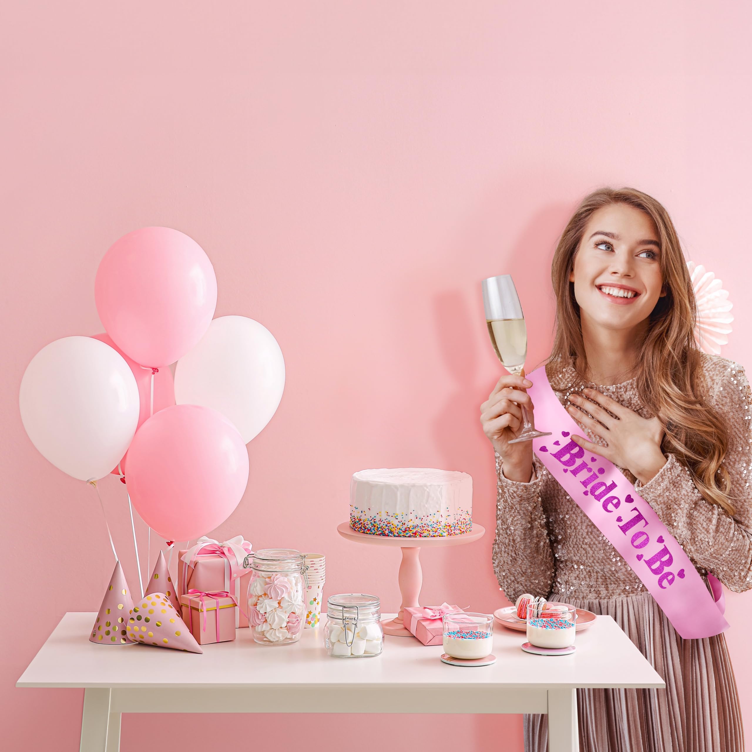 Bride to Be Pink Purple Sash