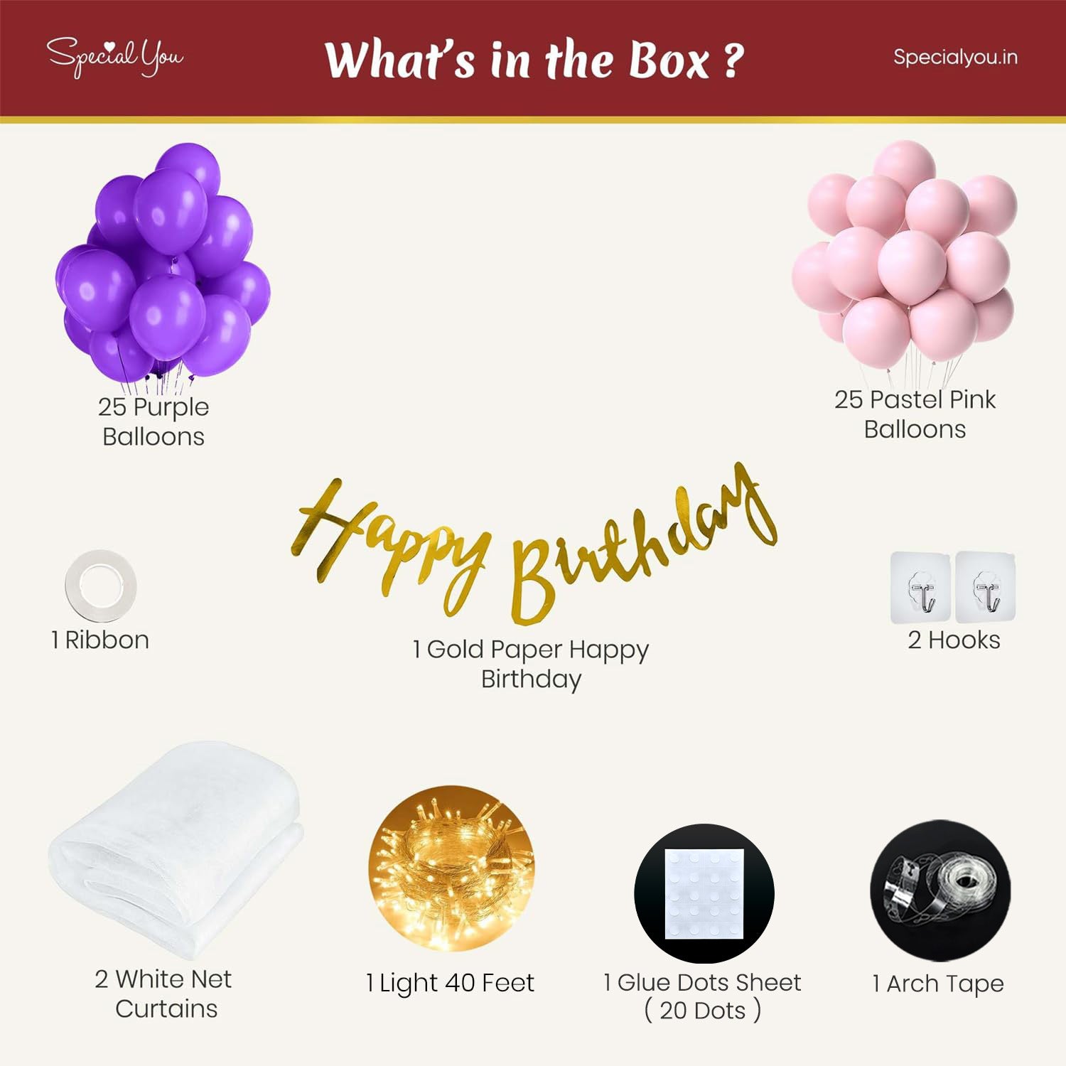 Princess hues DIY Birthday Decoration Kit