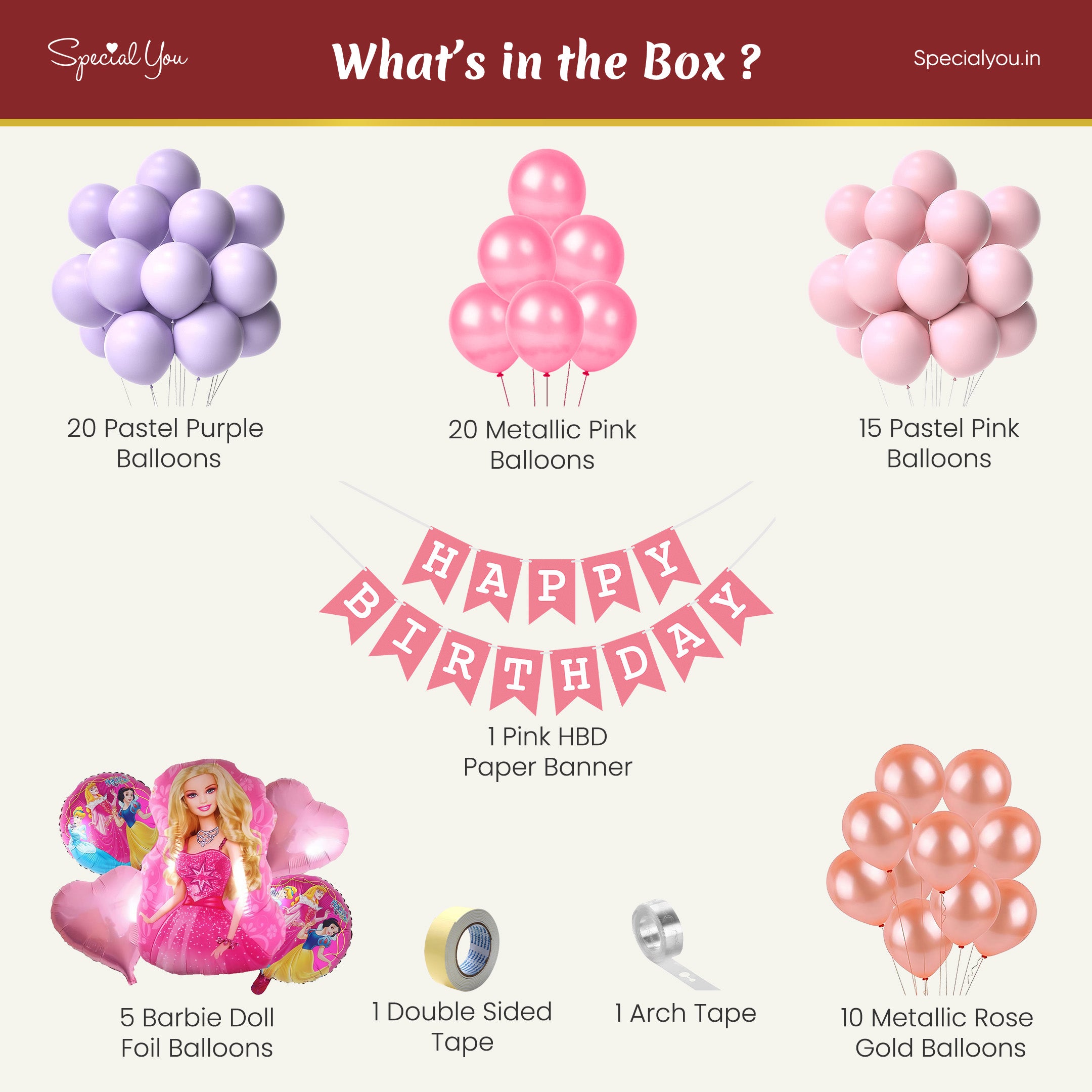 Barbiecore DIY Birthday Decoration Kit