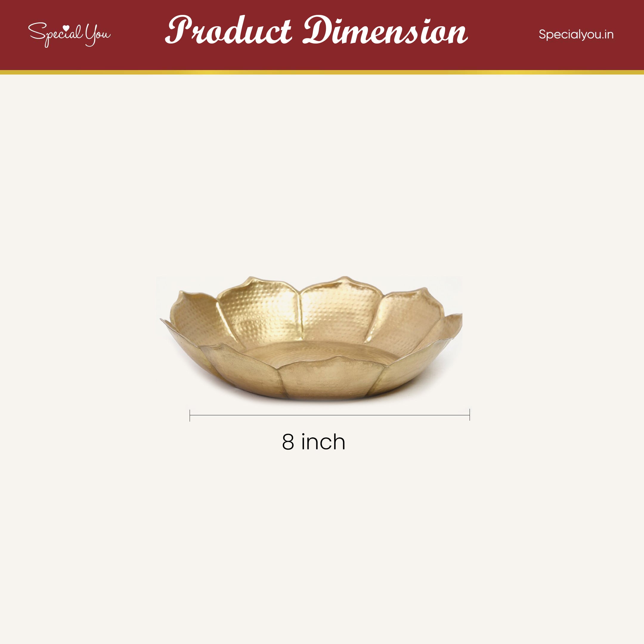 Urli Bowl for Diwali, Navratri Festival Decor - 8 Inch