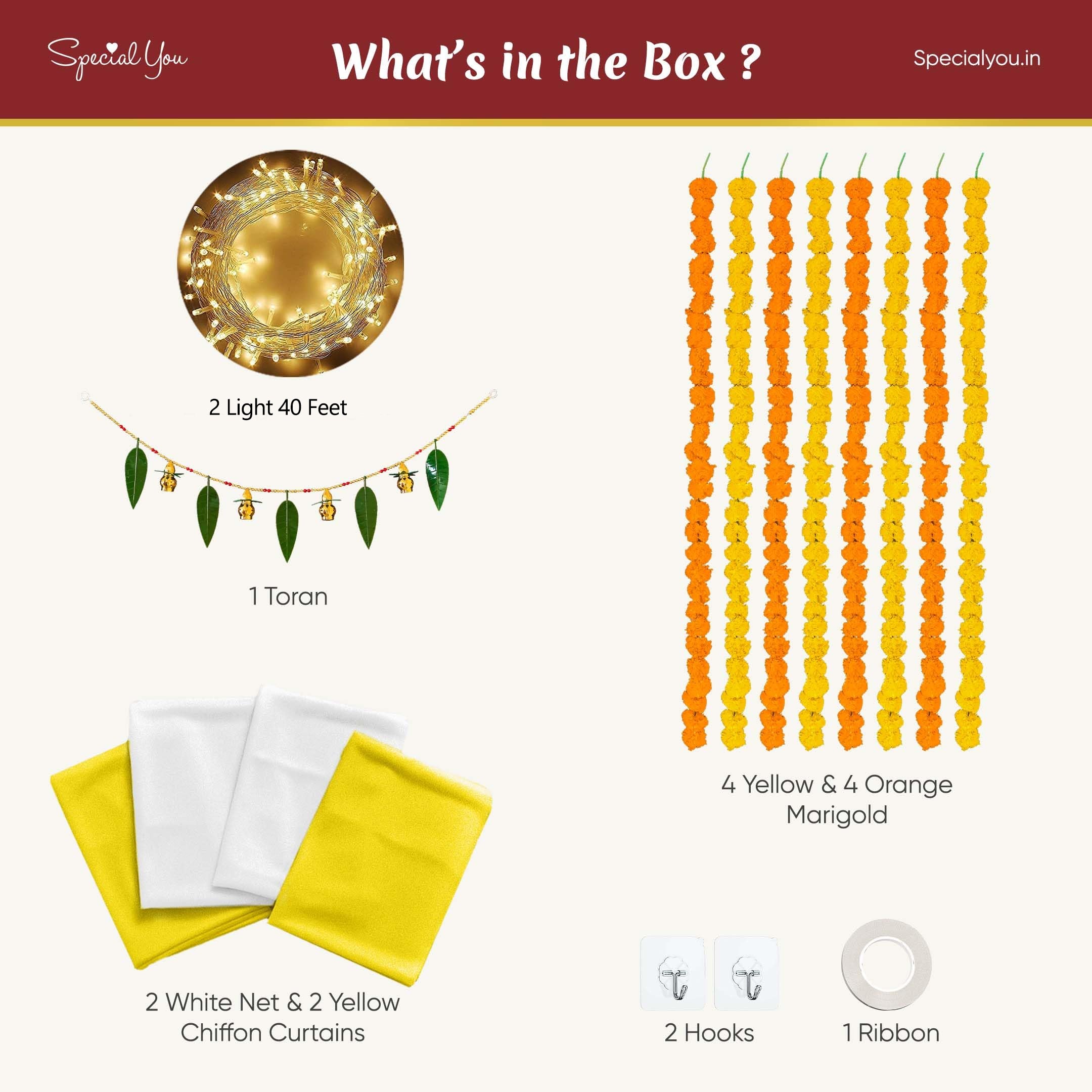 Marigold Theme DIY Decoration Kit