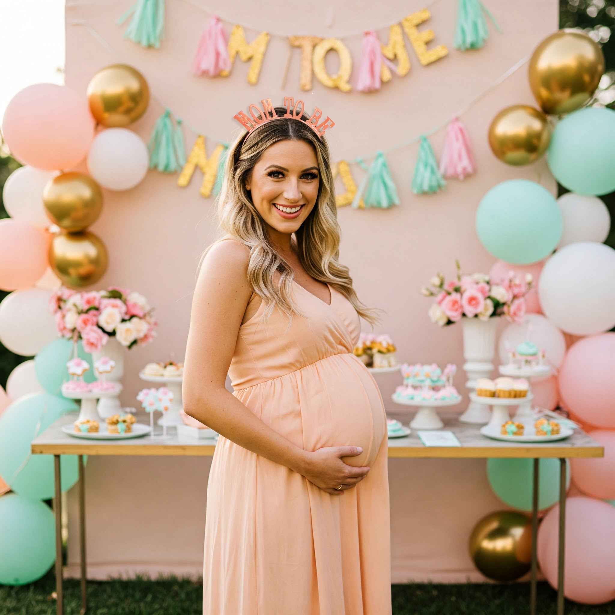 Mom to be Headband (Rose Gold)