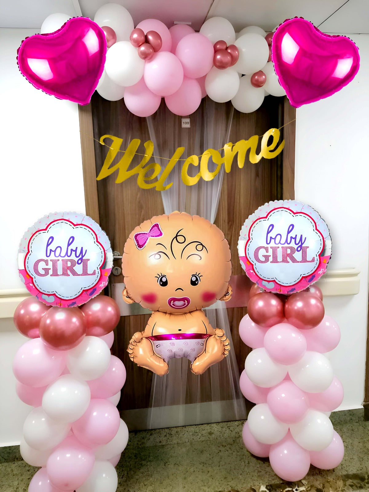 Baby Girl Welcome Decoration Kit