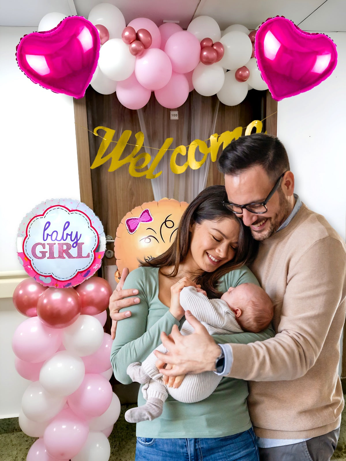 Baby Girl Welcome Decoration Kit