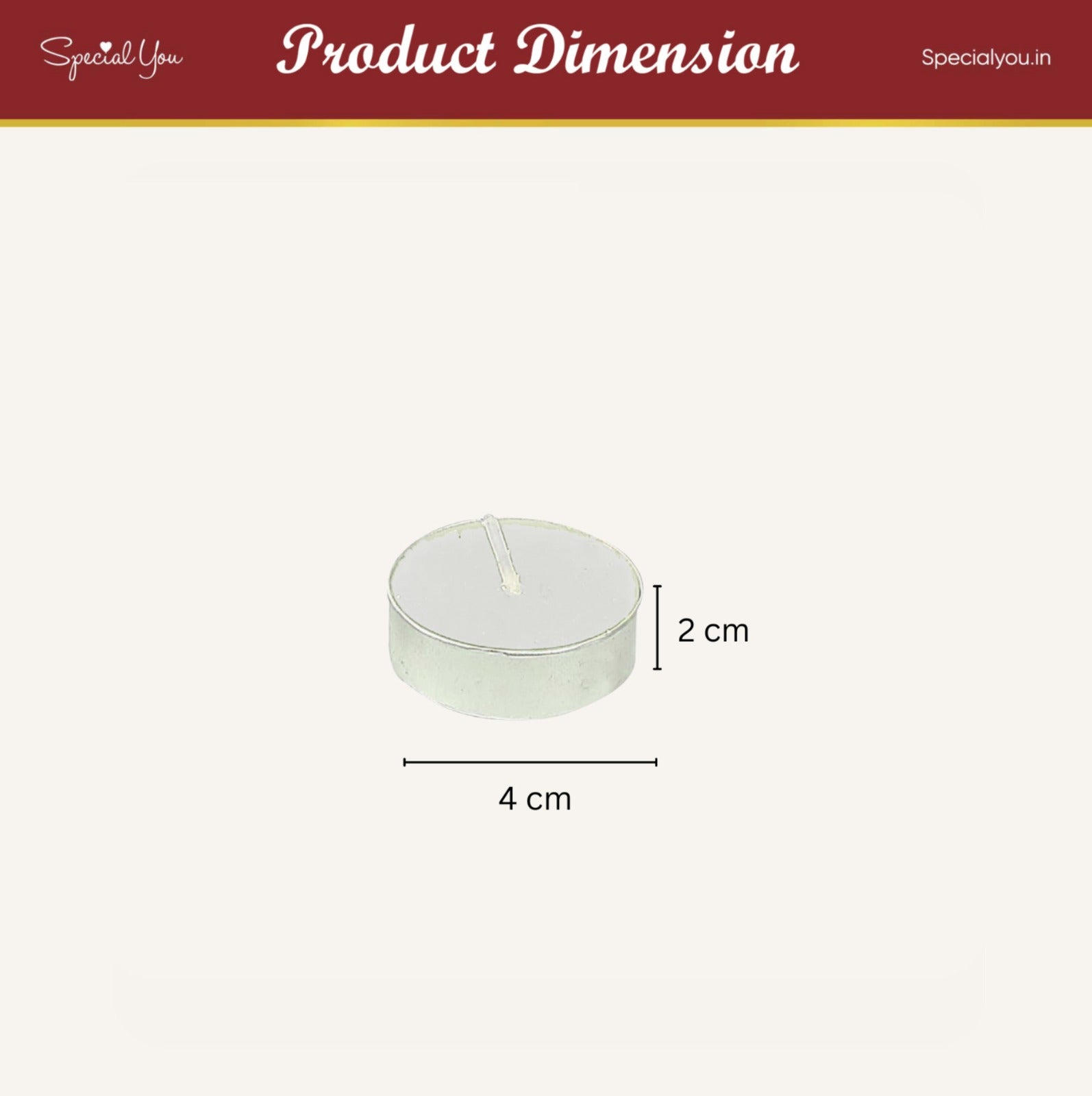 Tea Light Candles, Floating Candles for Home - Pack of 50