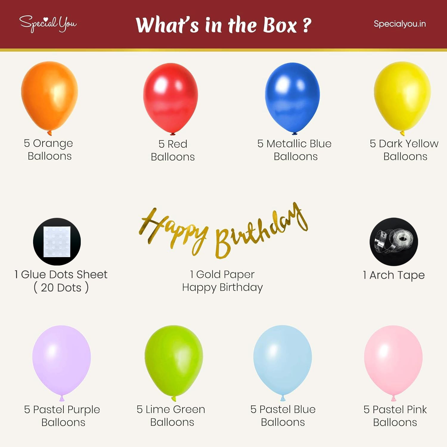 Multicolor Balloon Birthday Decor