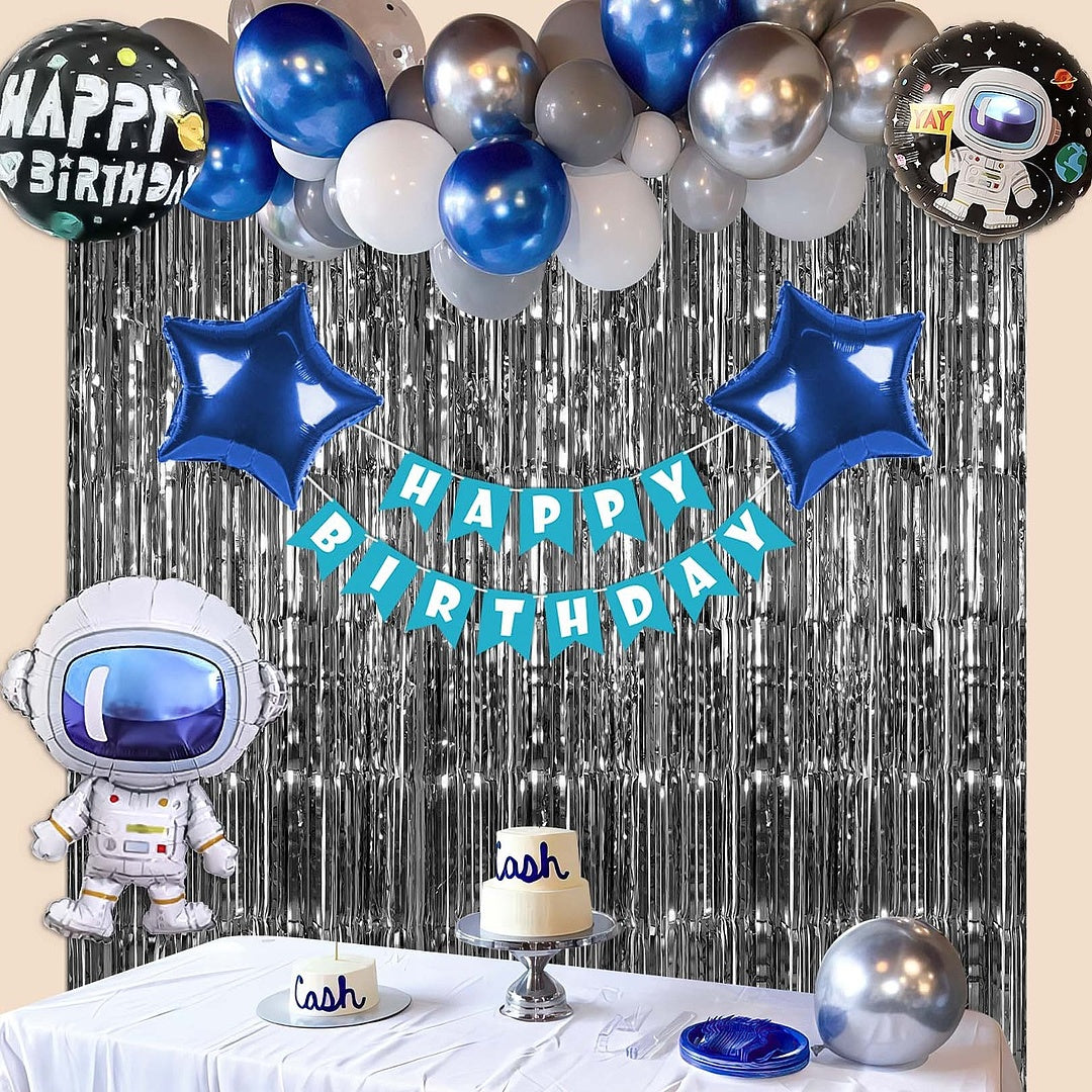 Astronauts starring a space theme with DIY Birthday Kit