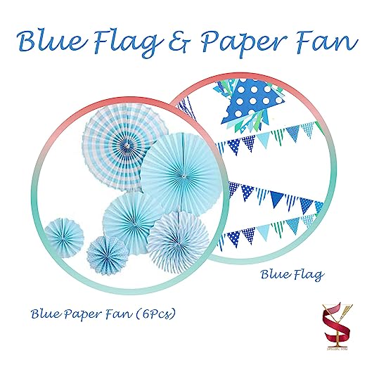 Blue theme Happy Birthday decor