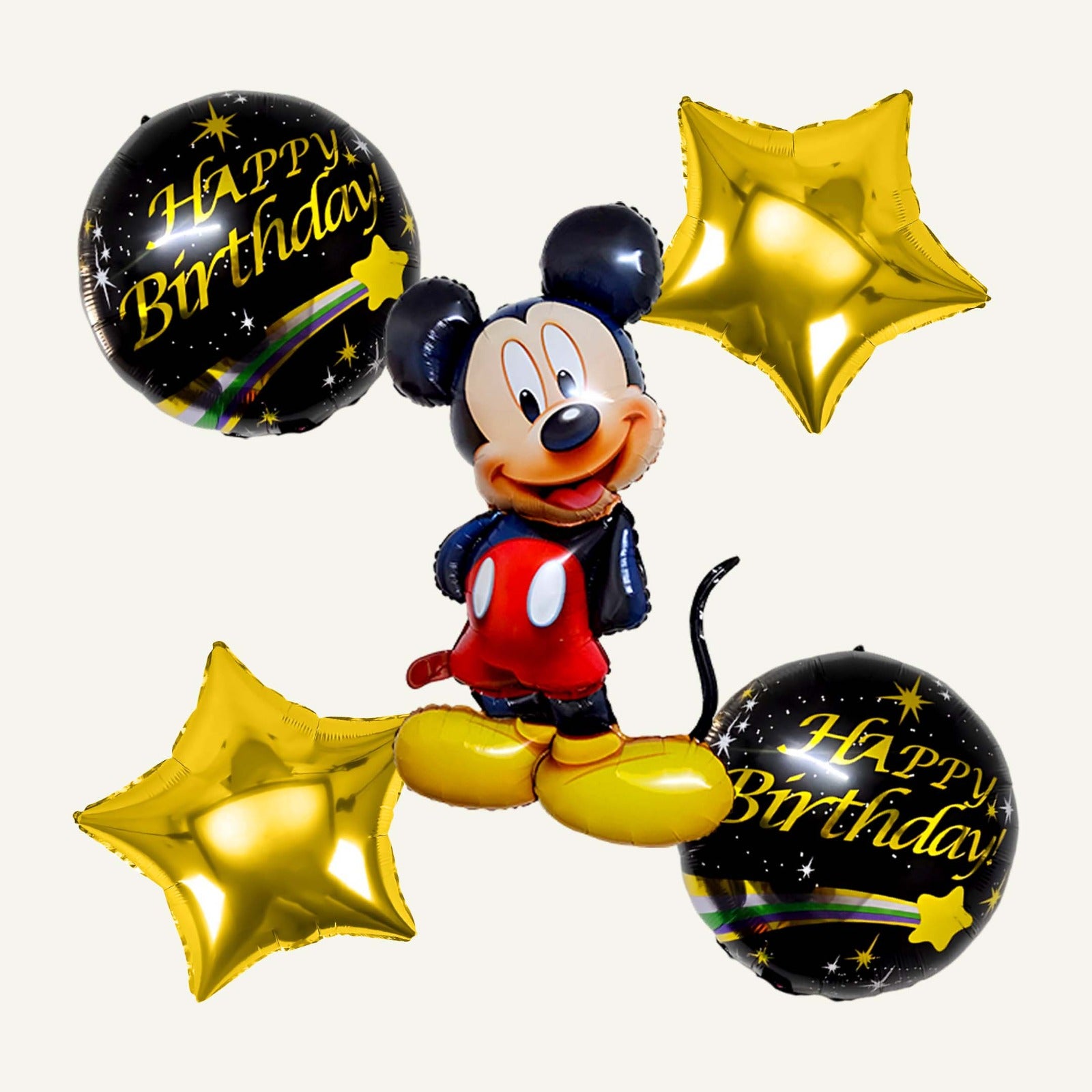 Mickey Mouse-themed foil balloons