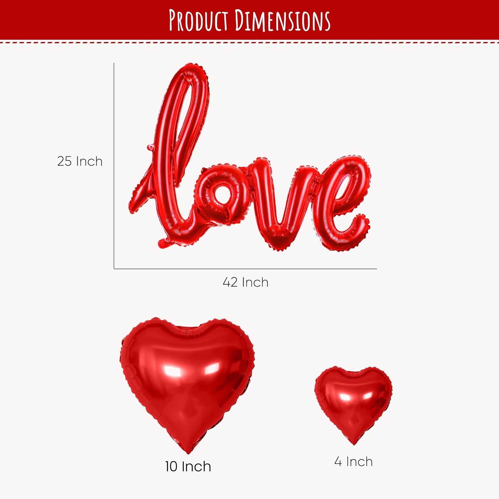 Love & heart balloons for decoration