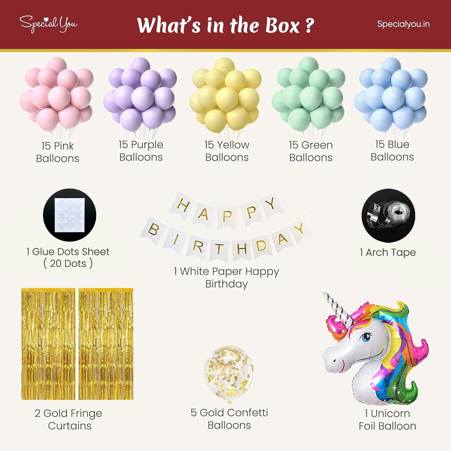 Unicorn Theme Birthday Decoration