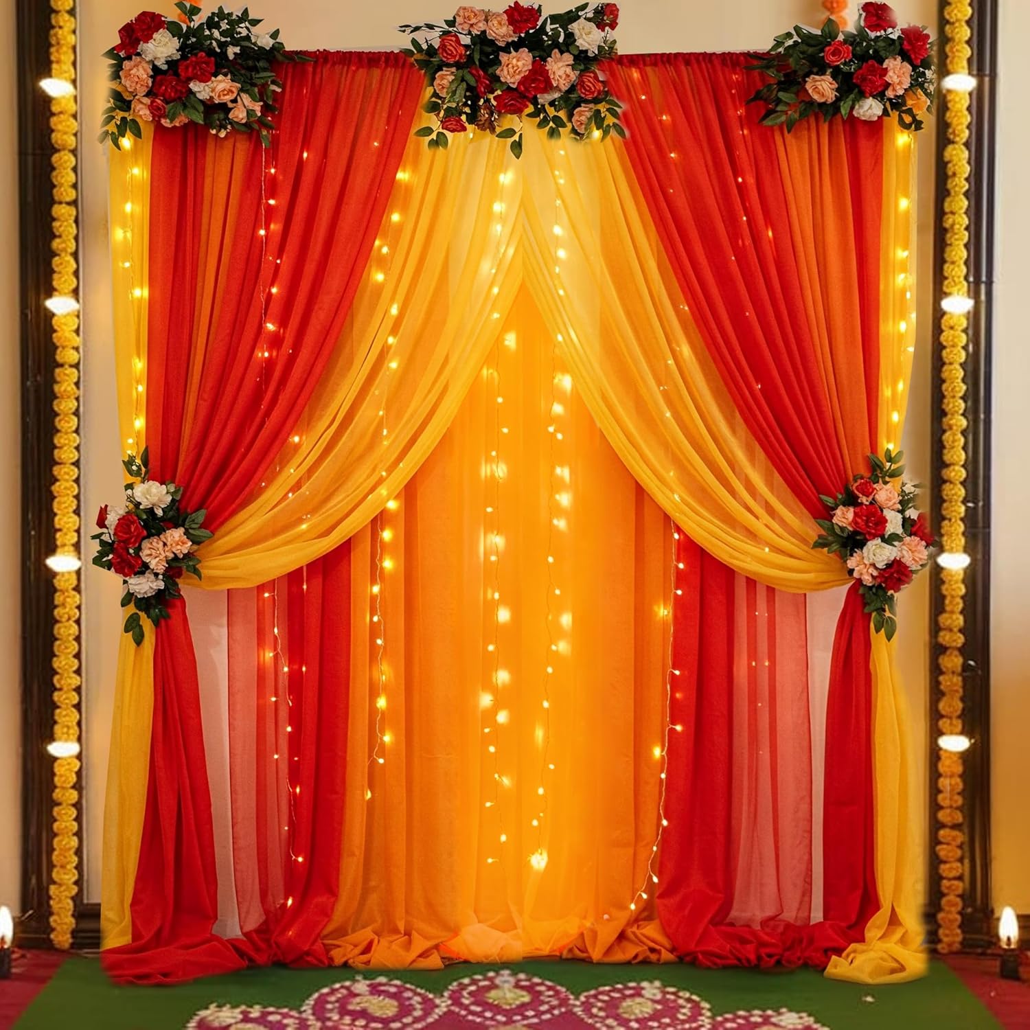 Gorgeous Backdrop Curtains with Lights