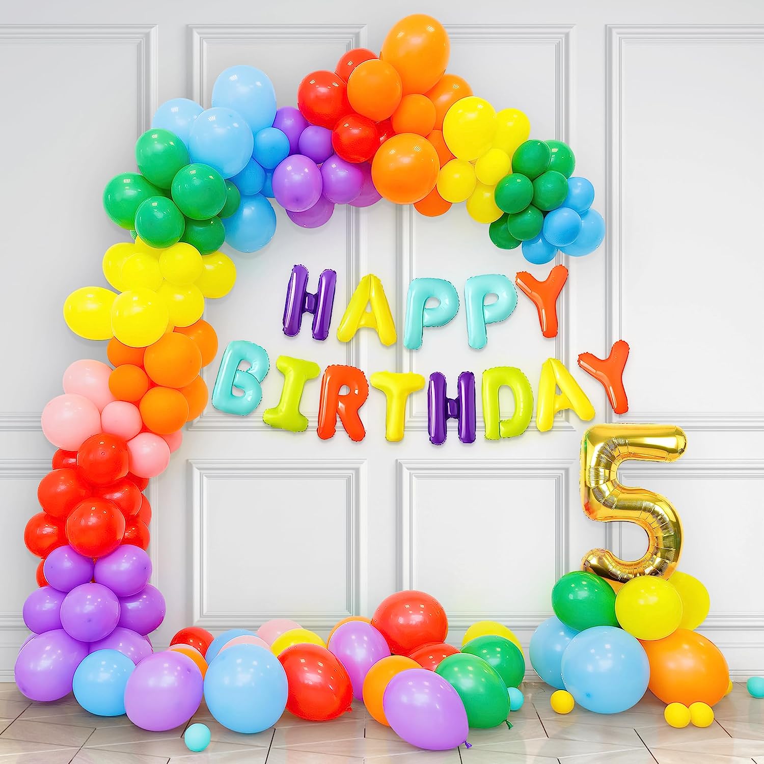 rainbow theme decor